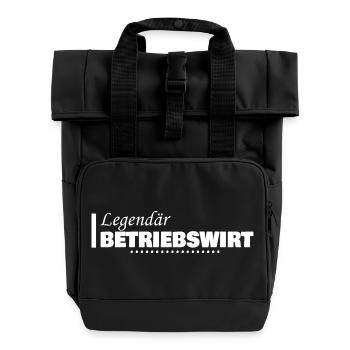 Job Betriebswirt - Rolltop Rucksack mit zwei Griffen - Schwarz - Vorne