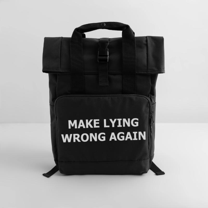 make_lying_wrong_again_whi Sac à dos Roll Top à deux anses