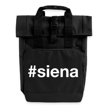SIENA Hashtag - Rolltop Rucksack mit zwei Griffen - Schwarz - Vorne