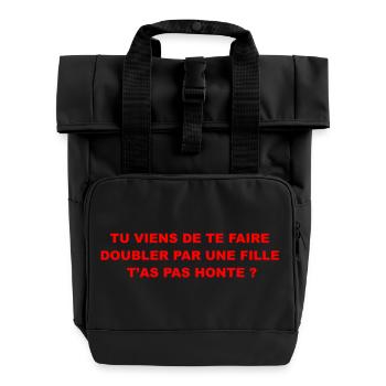 Doubler  - Sac à dos Roll Top à deux anses - noir - Devant