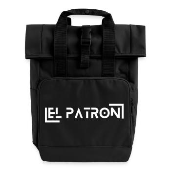 El Patron Lettering – Stylischer Spruch - Rolltop Rucksack mit zwei Griffen - Schwarz - Vorne