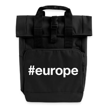 EUROPE Hashtag - Sac à dos Roll Top à deux anses - noir - Devant
