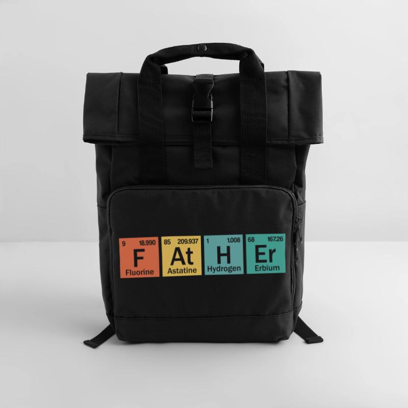 Vater-Element Rolltop Rucksack mit zwei Griffen