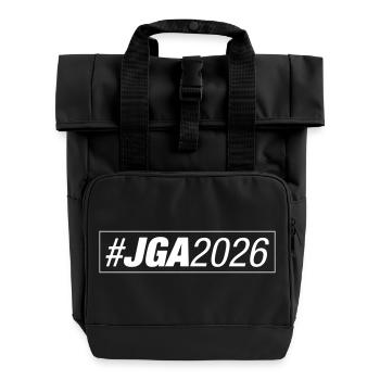 Jga 2026 Junggesellenabschied Party - Rolltop Rucksack mit zwei Griffen - Schwarz - Vorne