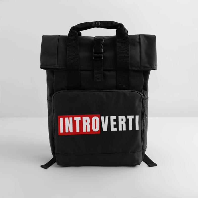Introverti  Sac à dos Roll Top à deux anses