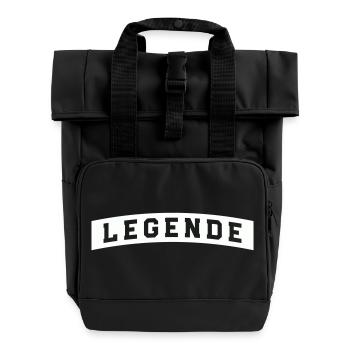 Legend - Roll Top Backpack with Two Handles - black - Front