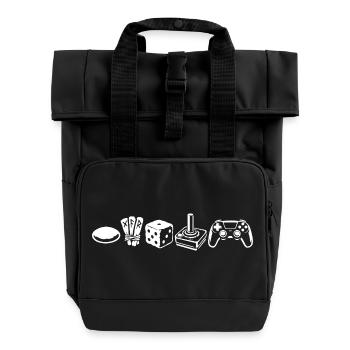 Controller Evolution | Gamer - Rolltop Rucksack mit zwei Griffen - Schwarz - Vorne