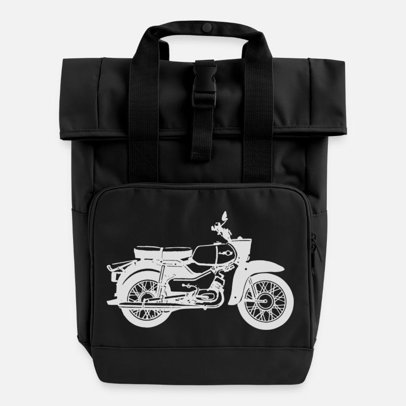Simson Sperber - Rolltop Rucksack mit zwei Griffen - Schwarz