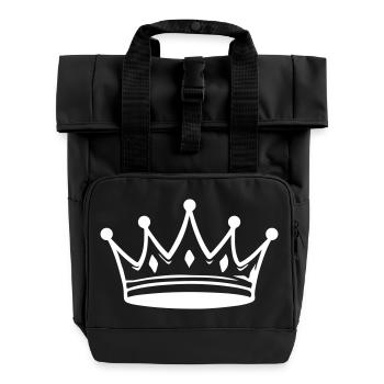 Roi royal de la couronne - Sac à dos Roll Top à deux anses - noir - Devant