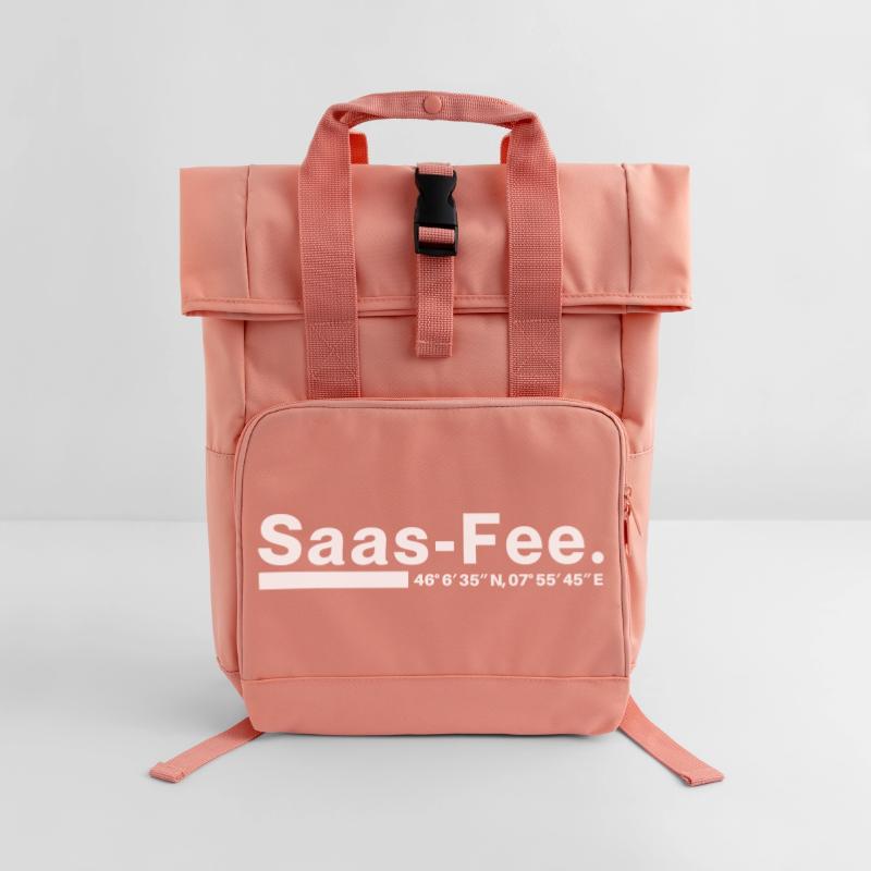 Coordonnées Saas-Fee Valais, Suisse Sac à dos Roll Top à deux anses
