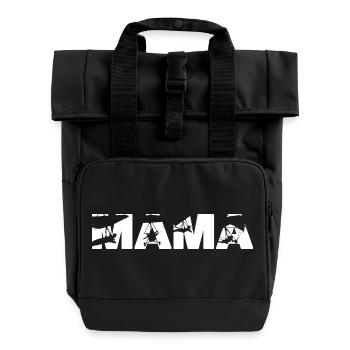 Mama Hang Glider Pilot Paragliding - Roll Top Backpack with Two Handles - black - Front
