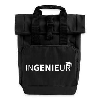 INGENIEUR Bachelor 2022 - Rolltop Rucksack mit zwei Griffen - Schwarz - Vorne