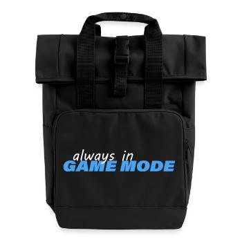 TOUJOURS EN MODE JEU - Sac à dos Roll Top à deux anses - noir - Devant