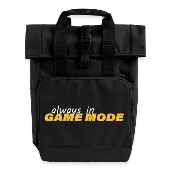 TOUJOURS EN MODE JEU - Sac à dos Roll Top à deux anses - noir - Devant