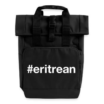 ERITREAN Hashtag - Rolltop Rucksack mit zwei Griffen - Schwarz - Vorne
