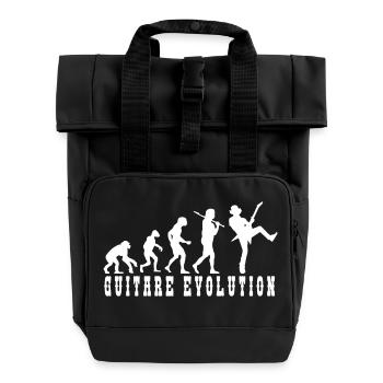 Evolution der Gitarrenkultur - Rolltop Rucksack mit zwei Griffen - Schwarz - Vorne