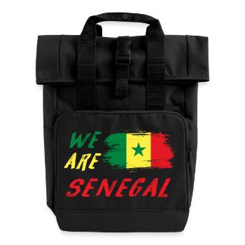 Nous sommes le Sénégal - Sac à dos Roll Top à deux anses - noir - Devant