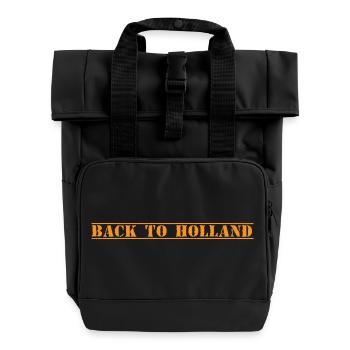 Hollande - Sac à dos Roll Top à deux anses - noir - Devant