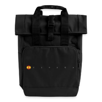 España Flaggenwappen - Rolltop Rucksack mit zwei Griffen - Schwarz - Vorne