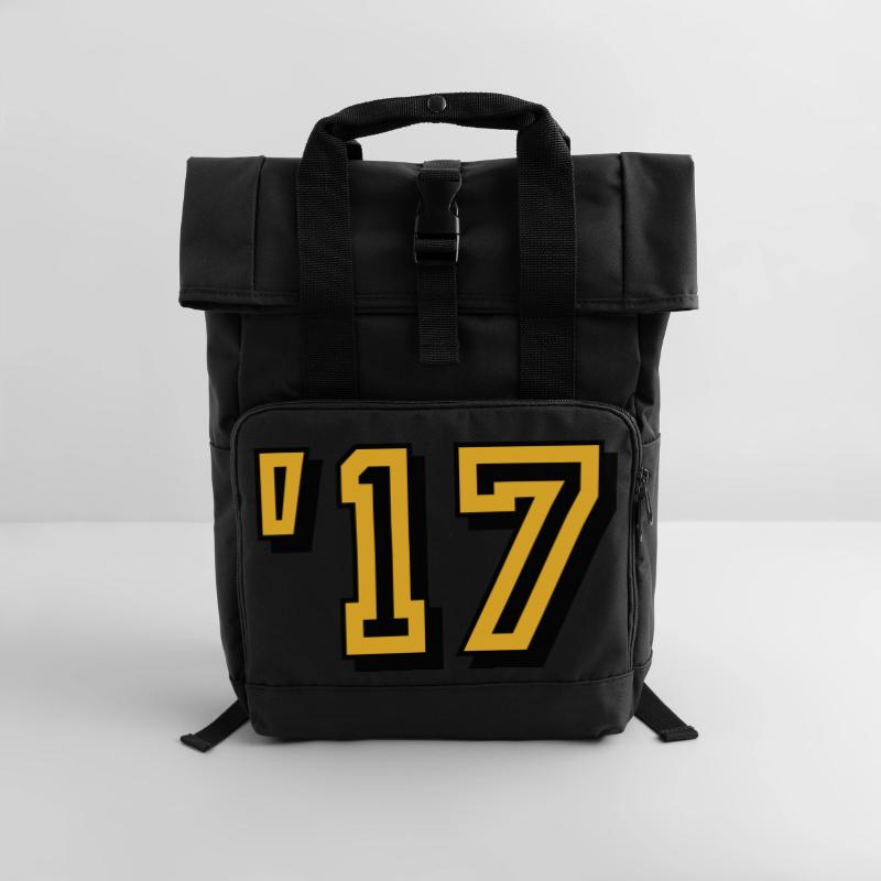 2017 ' 17 year 2017 - year 2017 Roll Top Backpack with Two Handles