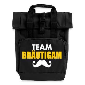 Team bräutigam - Rolltop Rucksack mit zwei Griffen - Schwarz - Vorne