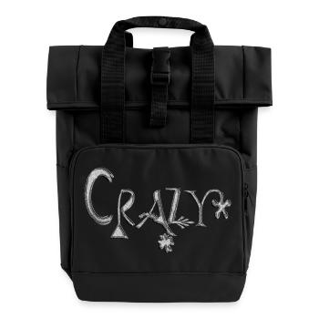 Crazy - Roll Top Backpack with Two Handles - black - Front