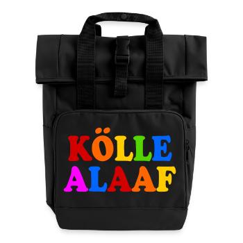 Kölle alaaf - Rolltop Rucksack mit zwei Griffen - Schwarz - Vorne
