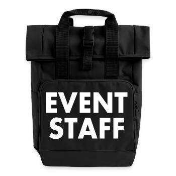 Event staff - Rolltop Rucksack mit zwei Griffen - Schwarz - Vorne