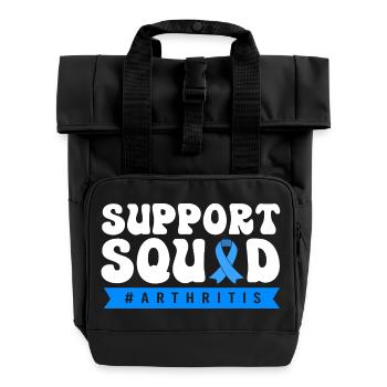 Arthritis Rheumatism - Roll Top Backpack with Two Handles - black - Front