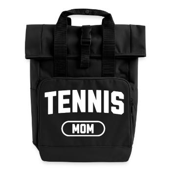 Tennis-Mama - Rolltop Rucksack mit zwei Griffen - Schwarz - Vorne