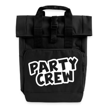 Équipe de fête - Sac à dos Roll Top à deux anses - noir - Devant