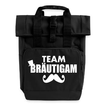Team bräutigam - Rolltop Rucksack mit zwei Griffen - Schwarz - Vorne
