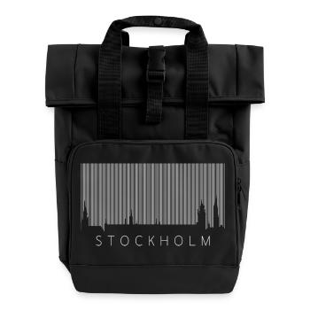 Code-barres Stockholm - Sac à dos Roll Top à deux anses - noir - Devant