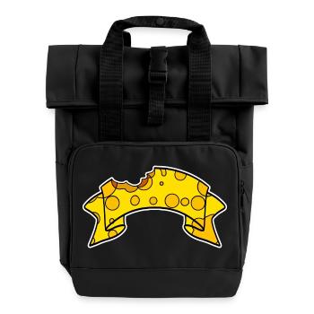 Banner Cheese - Roll Top Backpack with Two Handles - black - Front