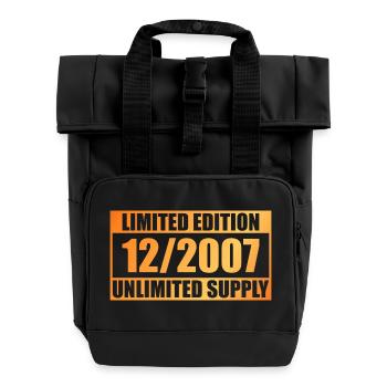 18ème Anniversaire Edition Limitée - ꝏ Approvisionnement 12/2007 - Sac à dos Roll Top à deux anses - noir - Devant