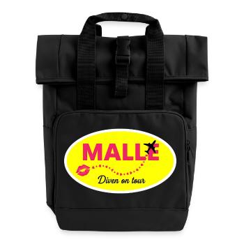 MALLE : Divas en tournée - Sac à dos Roll Top à deux anses - noir - Devant