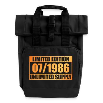 40e anniversaire édition limitée - ꝏ Approvisionnement 07/1986 - Sac à dos Roll Top à deux anses - noir - Devant
