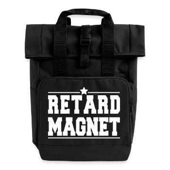 Star Retard Magnet - Roll Top Backpack with Two Handles - black - Front