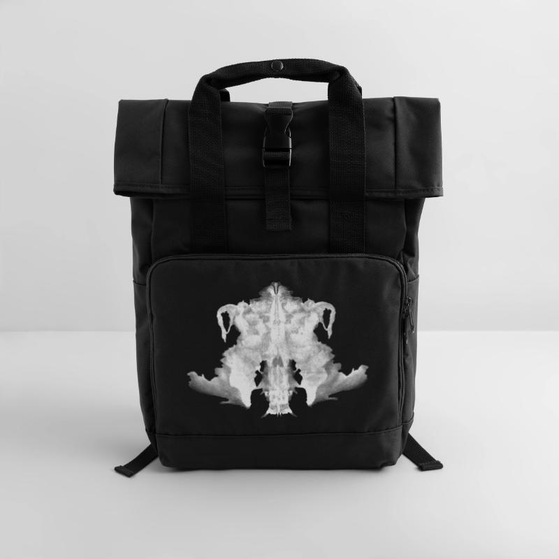 Rorschach panel 4/10 inverted Roll Top Backpack with Two Handles