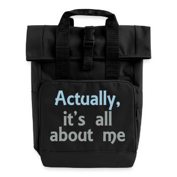 its all about me - Sac à dos Roll Top à deux anses - noir - Devant