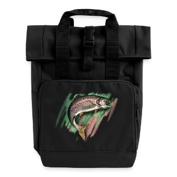 Truite - Sac à dos Roll Top à deux anses - noir - Devant