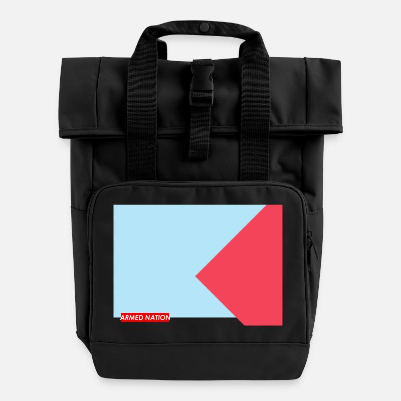 BLEU ROUGE 2025 - Sac à dos Roll Top à deux anses - noir