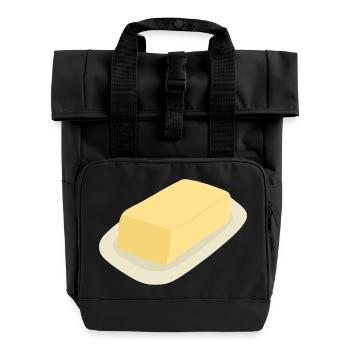 bâton de beurre - Sac à dos Roll Top à deux anses - noir - Devant
