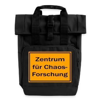 Centre de Recherche sur le Chaos - Sac à dos Roll Top à deux anses - noir - Devant