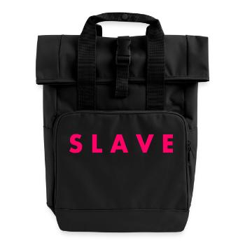 Slave - Rolltop Rucksack mit zwei Griffen - Schwarz - Vorne