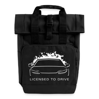 Permis de conduire (Vectorgraphic) - Sac à dos Roll Top à deux anses - noir - Devant