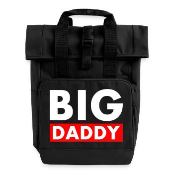 BIG DADDY - Roll Top Backpack with Two Handles - black - Front