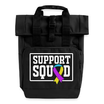 Cancer de la vessie Cancer de la vessie - Sac à dos Roll Top à deux anses - noir - Devant