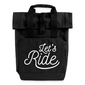 Laissez BB´s skateboard monter vélo vélo moto - Sac à dos Roll Top à deux anses - noir - Devant