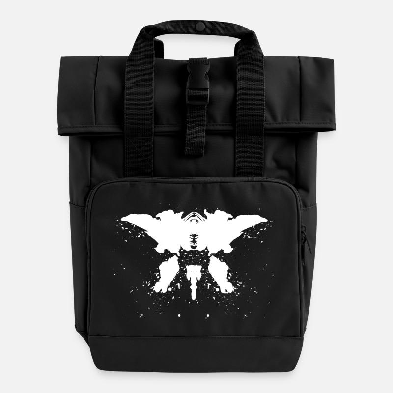 Rorschach - Rolltop Rucksack mit zwei Griffen - Schwarz